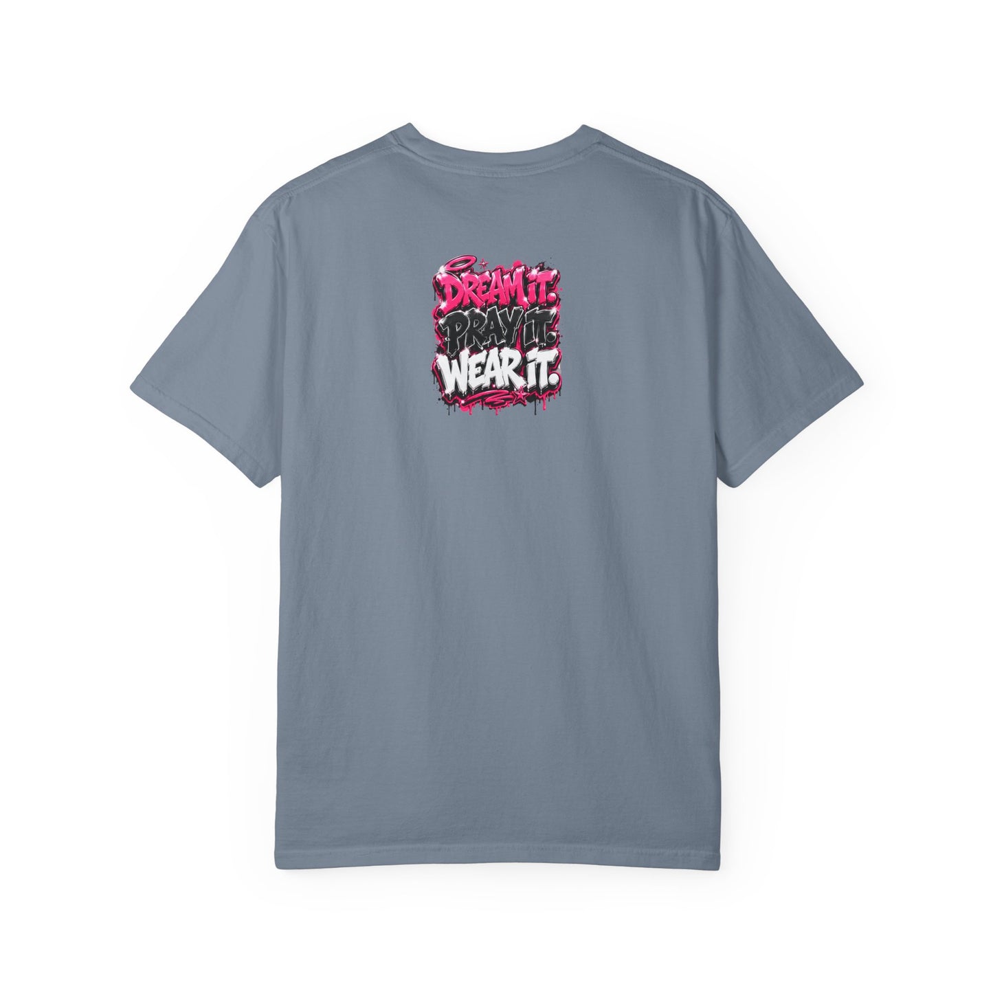 T-Shirt — "Pray Hard While Hustling" Graphic Tee (Streetwear Motivational)
