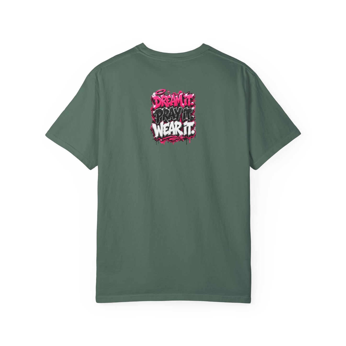 T-Shirt — "Pray Hard While Hustling" Graphic Tee (Streetwear Motivational)