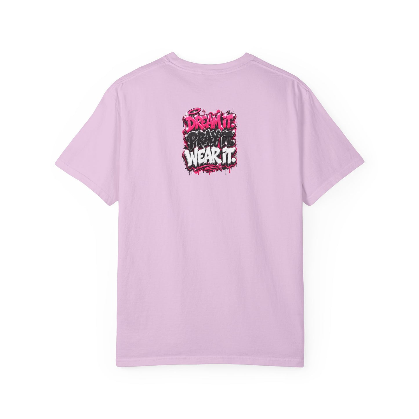 T-Shirt — "Pray Hard While Hustling" Graphic Tee (Streetwear Motivational)