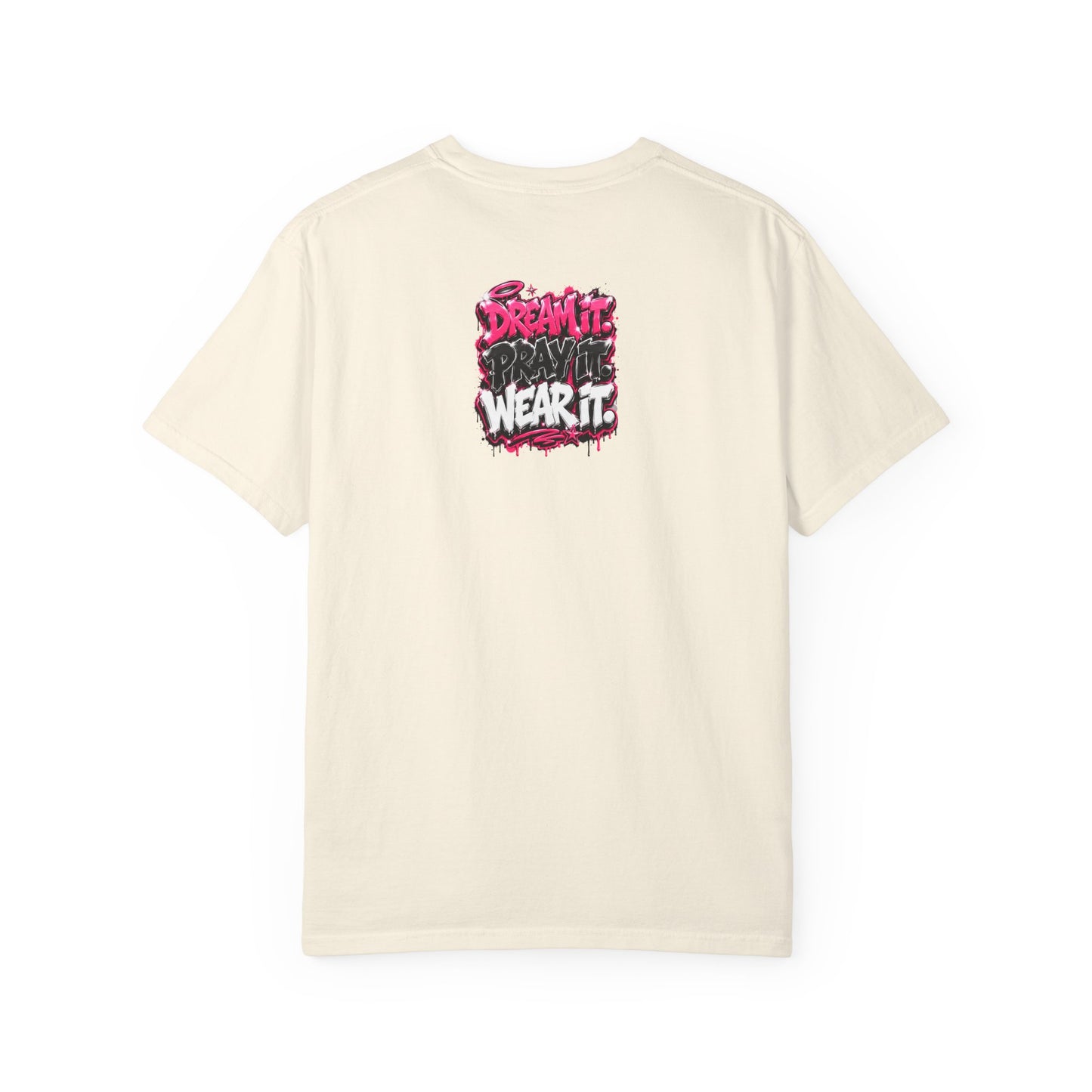 T-Shirt — "Pray Hard While Hustling" Graphic Tee (Streetwear Motivational)