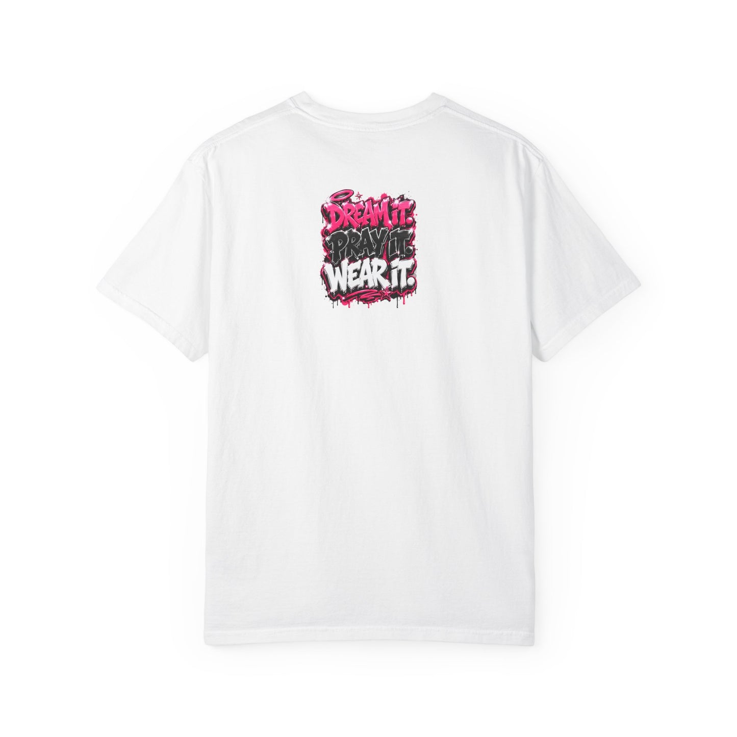 T-Shirt — "Pray Hard While Hustling" Graphic Tee (Streetwear Motivational)