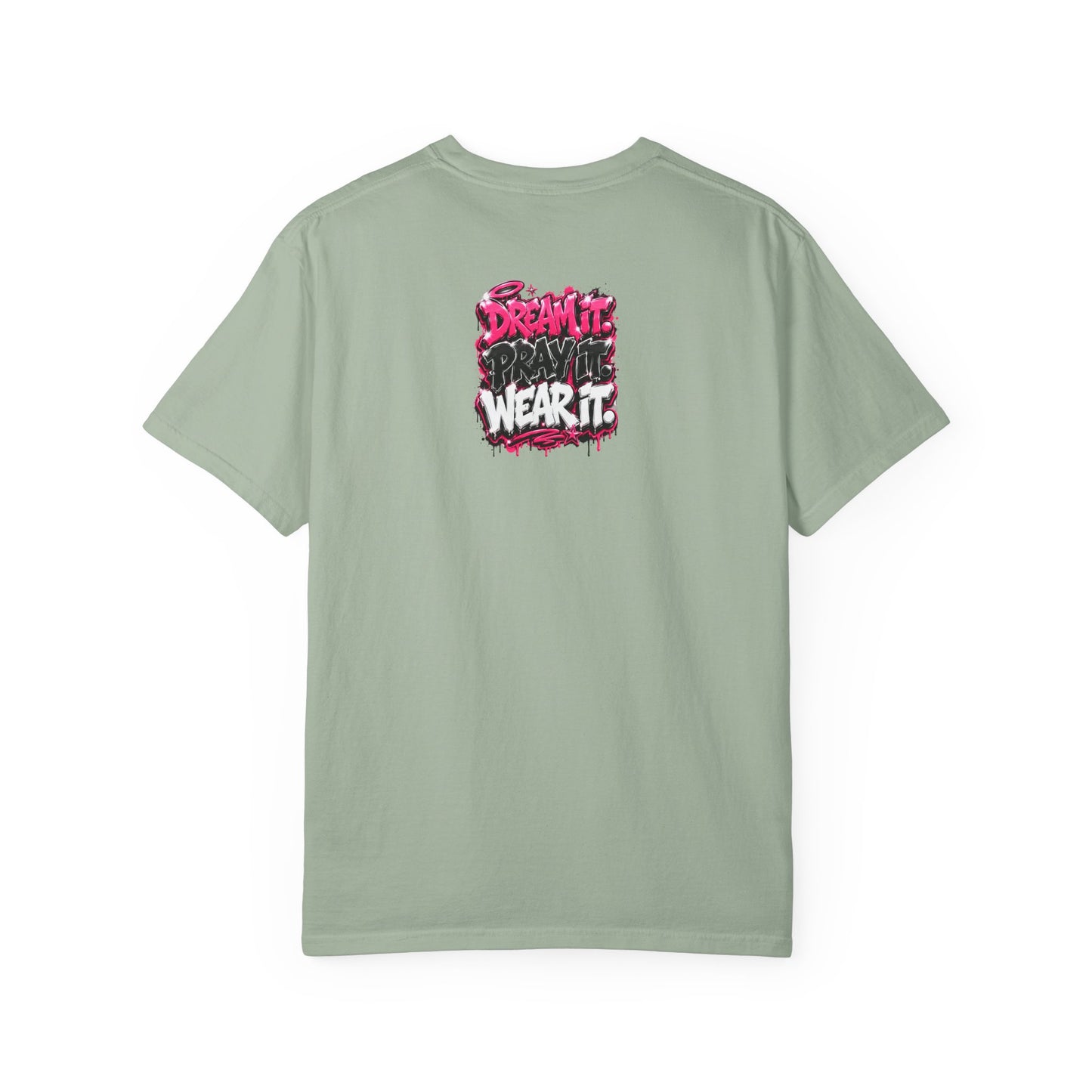 T-Shirt — "Pray Hard While Hustling" Graphic Tee (Streetwear Motivational)