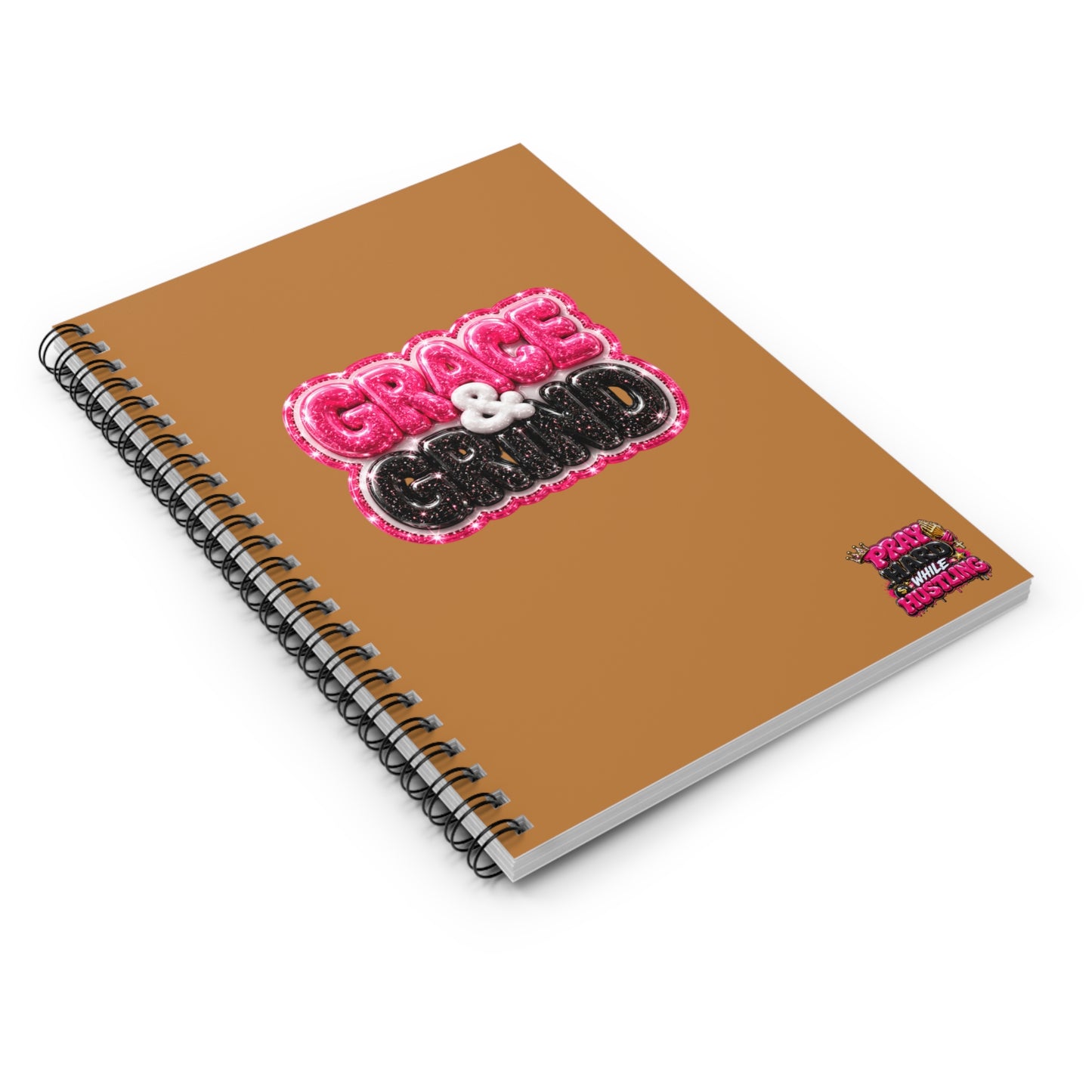 Grace & Grind Spiral Notebook — Ruled Journal for Hustle, Faith, and Daily Notes