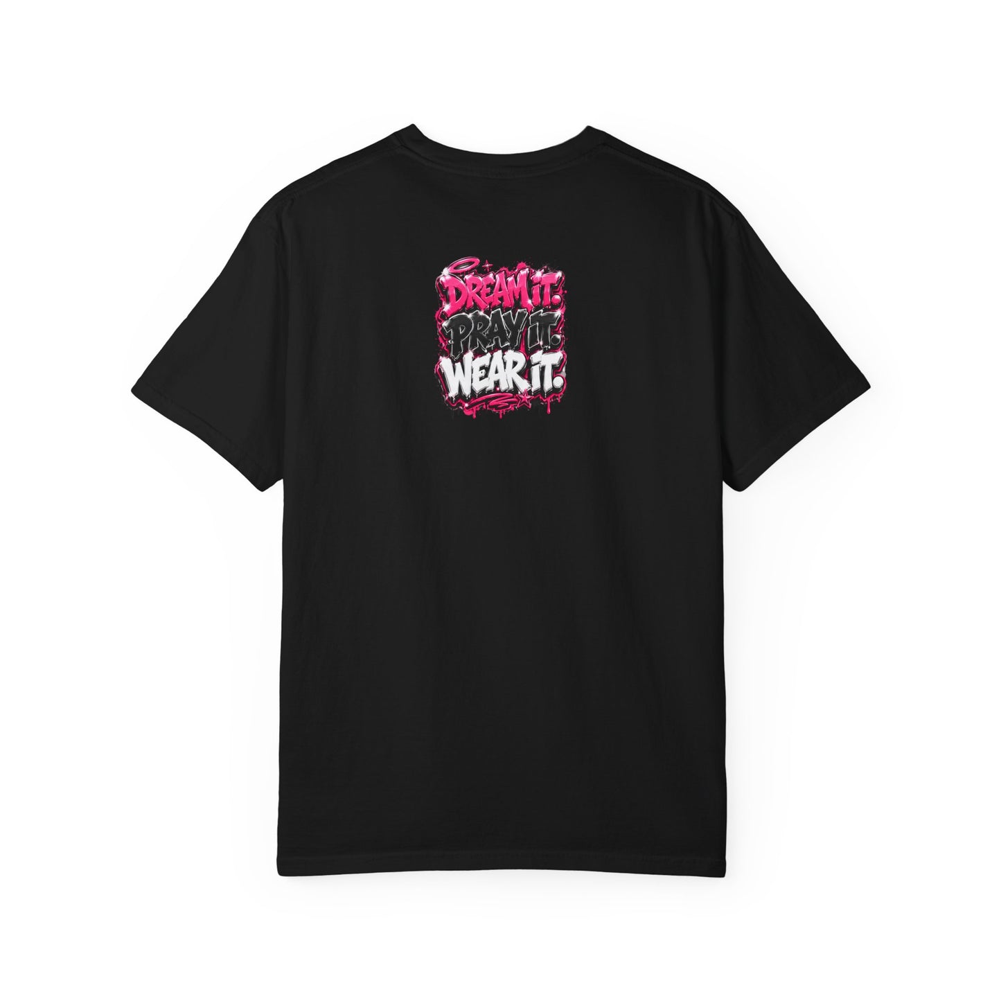 T-Shirt — "Pray Hard While Hustling" Graphic Tee (Streetwear Motivational)