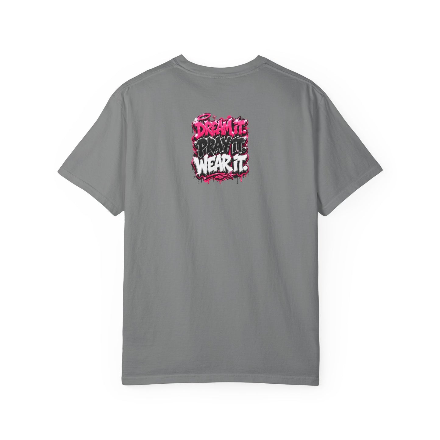 T-Shirt — "Pray Hard While Hustling" Graphic Tee (Streetwear Motivational)