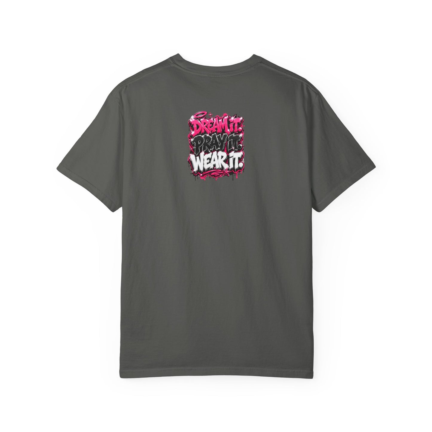 T-Shirt — "Pray Hard While Hustling" Graphic Tee (Streetwear Motivational)