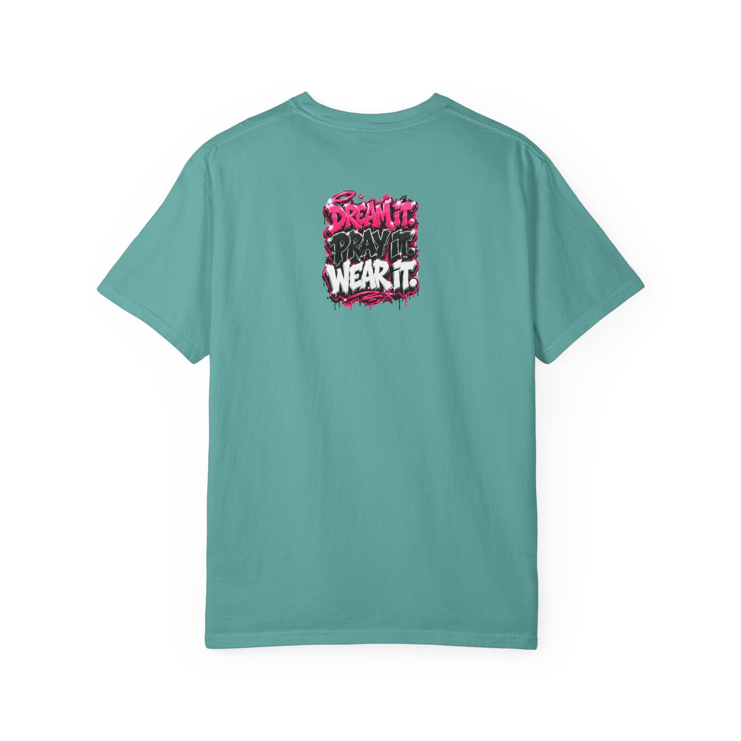 T-Shirt — "Pray Hard While Hustling" Graphic Tee (Streetwear Motivational)